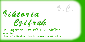 viktoria czifrak business card